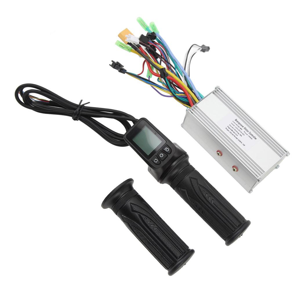 36V 48V 1000W 38A 3 Mode Sine Wave Brushless Controller 128DX Electric Bike Full Throttle Grip with