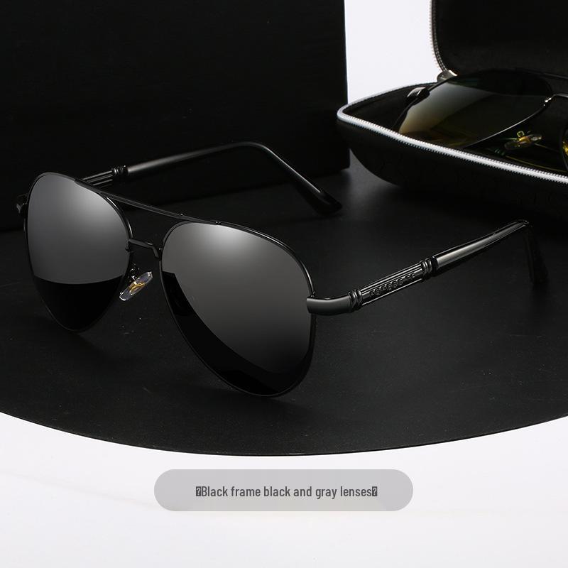 Men s Polarized Photochromic UV Protection Sunglasses for Day  Night Driving/Fishing