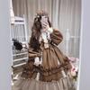 Adult Girl New Cute Sweet Student Long Sleeve Lolita Dress Performance Party Performance Dress