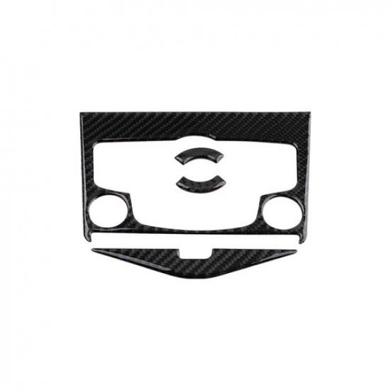 4Pcs For Chevrolet Cruze 2009-2015 Carbon Fiber Interior CD Panel Cover Trim