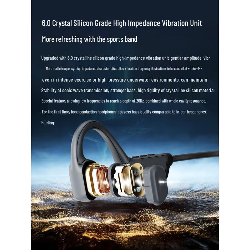 Newmine BC-F3 Bone Conduction Sports Bluetooth Earphones
