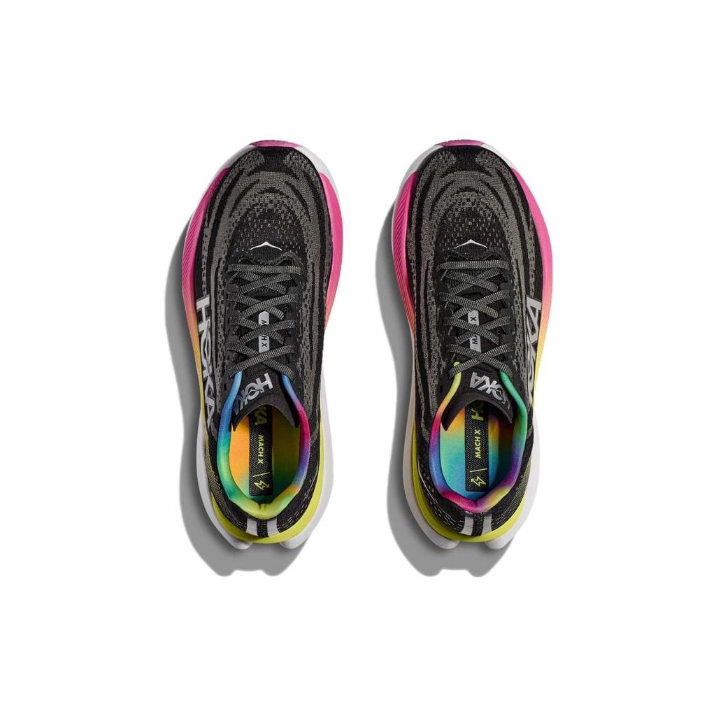 HOKA Mach X Black Rainbow Men Sneakers Silver 1141450-BKSV
