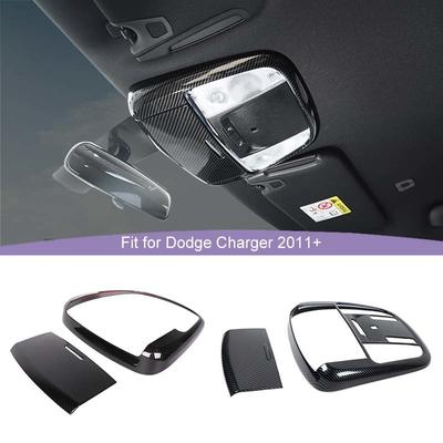 Painel de luz de leitura frontal do carro, capa protetora, adesivo para Dodge Charger para 300C para Durango 2011 Up ABS, acessórios para carro