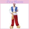 Traje Exquisito de Príncipe Árabe Para Homens Ideal Para o Halloween e Eventos de Cosplay