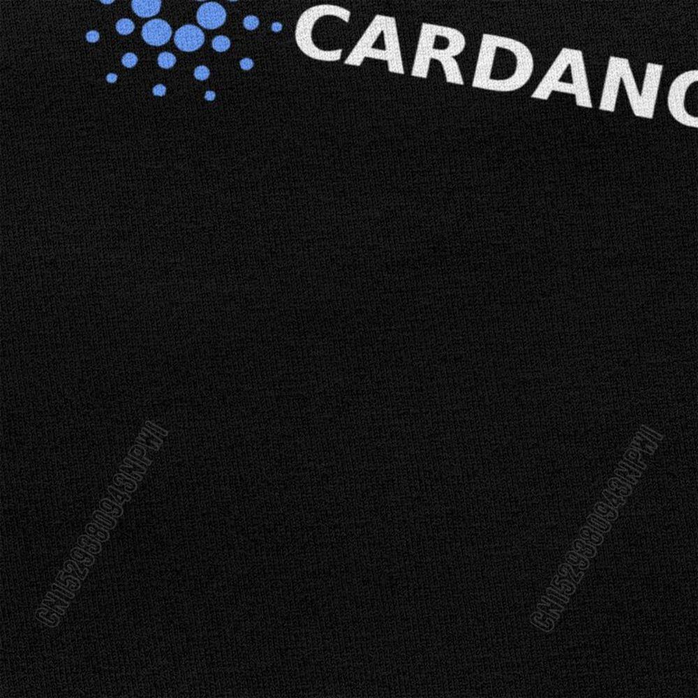 Classic Fashion Cardano Logo T Shirt Men Pure Cotton T-Shirt Leisure Bitcoin Crypto Coin Tee Tops Streetwear Tshirt