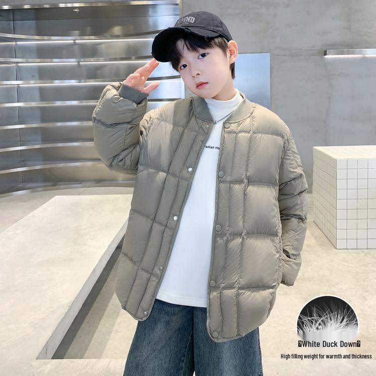Boys Lightweight Winter Down Jacket - Essential School Uniform Layer 2025 180cm