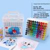 Double-Ended Marker Pen Set: 36/48 Colors, Oil & Alcohol-Based Ink for Hand-Painting.