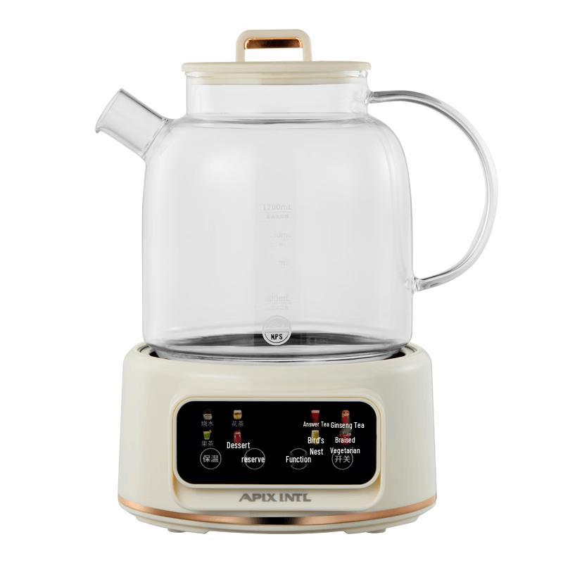 APIXINTL All-Glass Multi-function Health Kettle CN plug (adapter included)