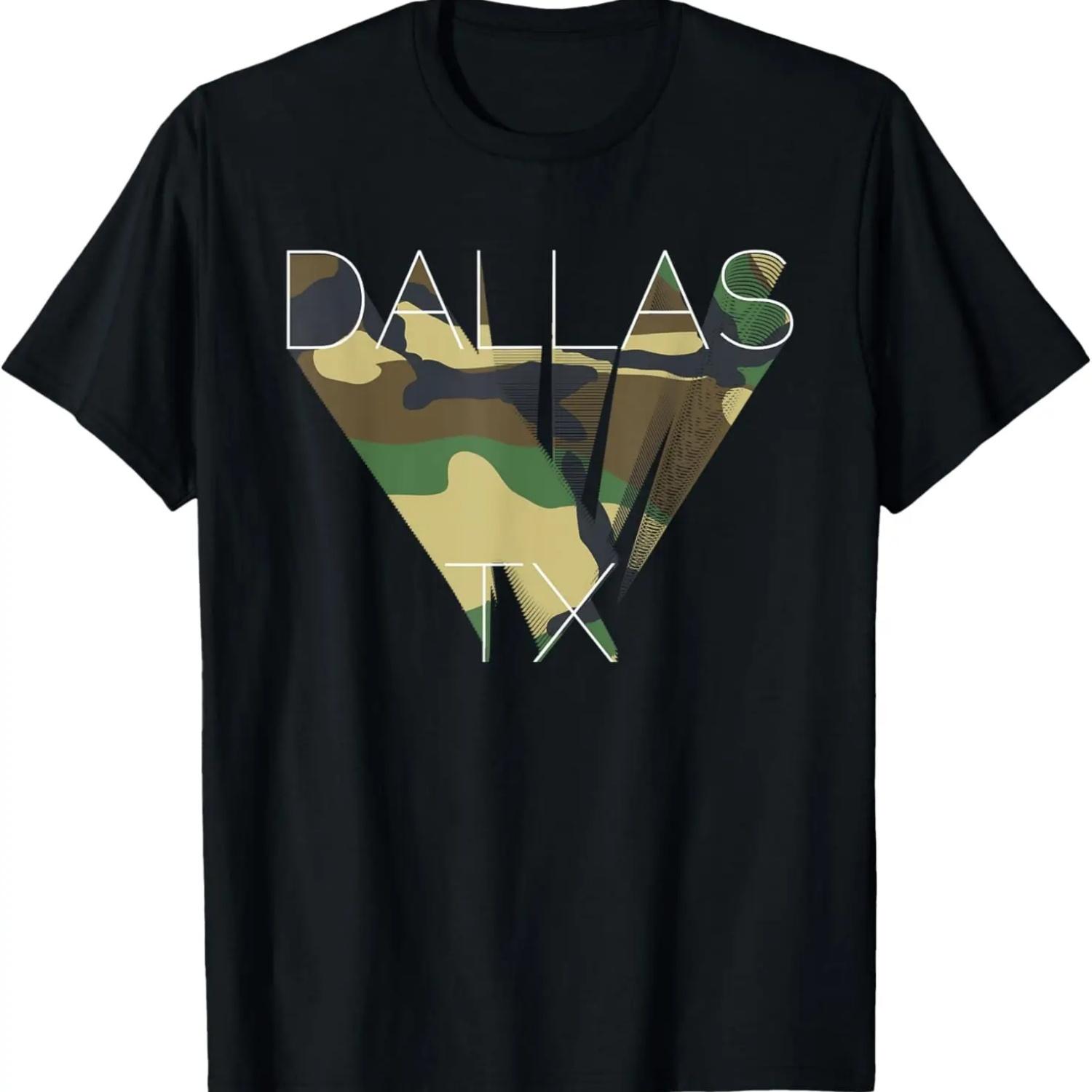Dallas Camouflage Graphics T-Shirt Texas Camo Tee T-Shirt S