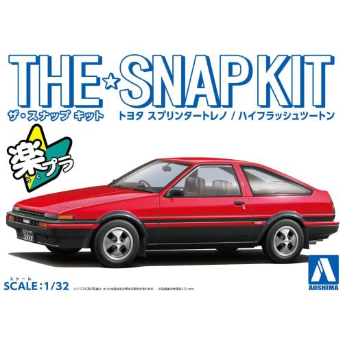 Aoshima Bunka Kyozai (AOSHIMA) 1/32 The Snap Kit Series Toyota Sprinter Trueno High Flash Two-Tone Pre-Colored Plastic Model Kit 16-B