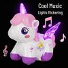 Unicorn Toy for Girls: Rechargeable Rotating Electric Light-Up with Music