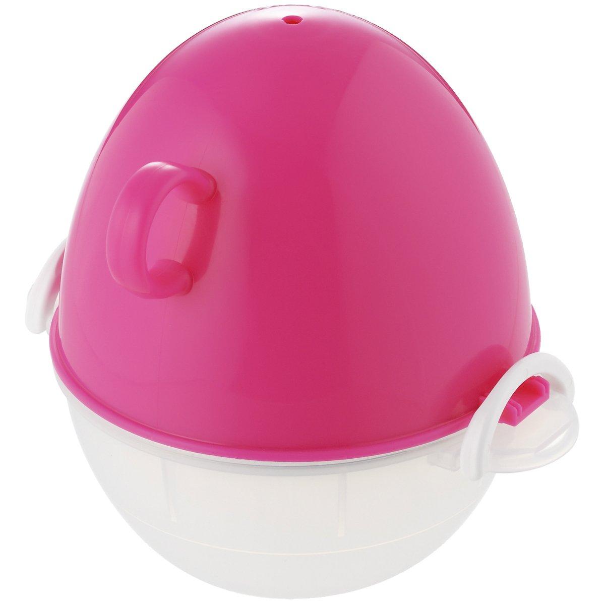 Akebono Sangyo ez egg Microwave Egg Cooker Pink (3 eggs) EZ-286
