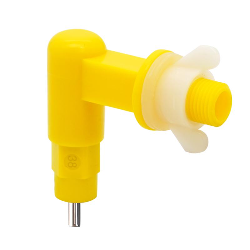 2/4/6Pcs Poultry Chicken Nipple Drinker Automatic Rabbit Drinking Fountain 360° Pigeon Hamster Cage Pet Nipple Drinker