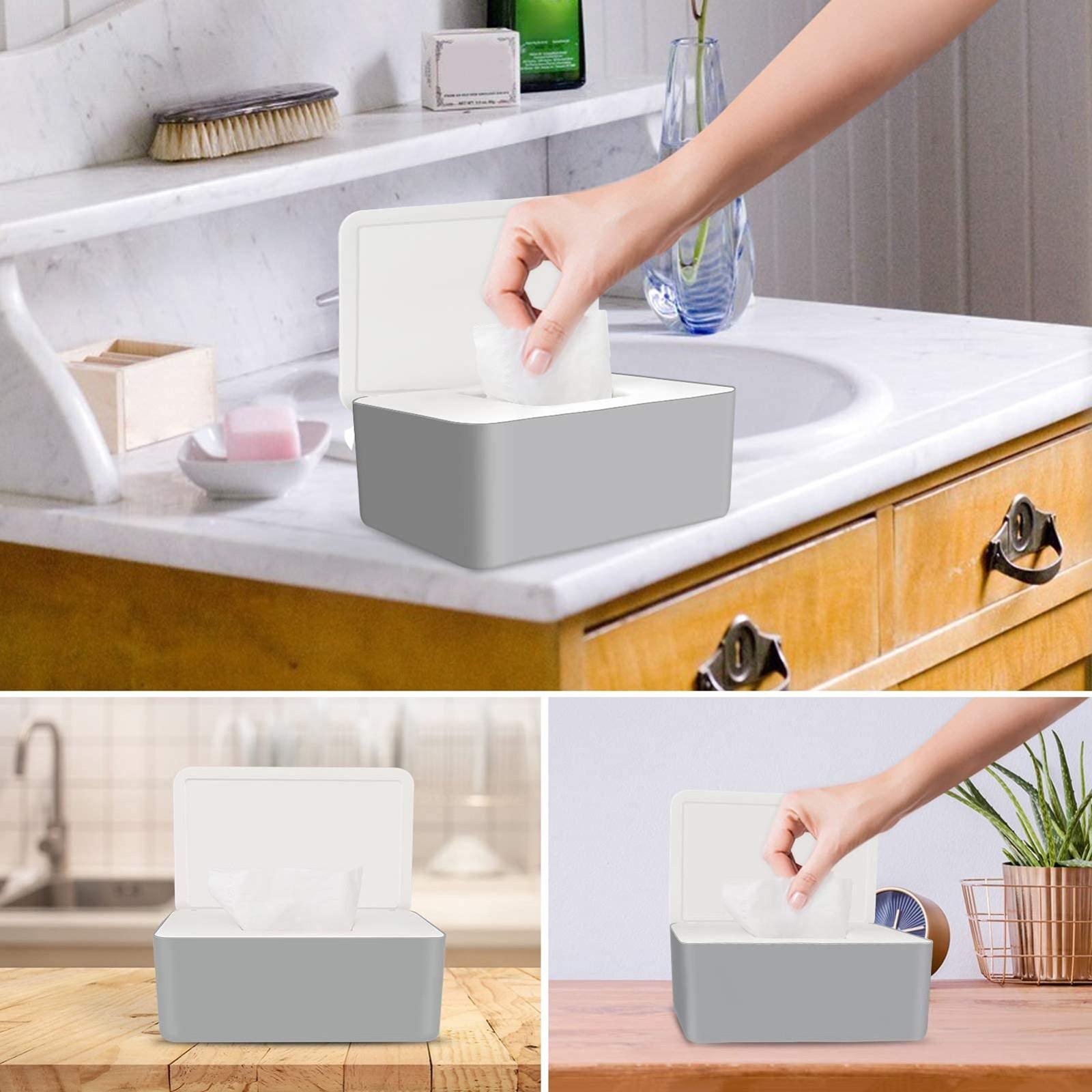 

Convenient And Durable Wet Kitchen Paper Storage Box Bathroom Paper Towel Holder