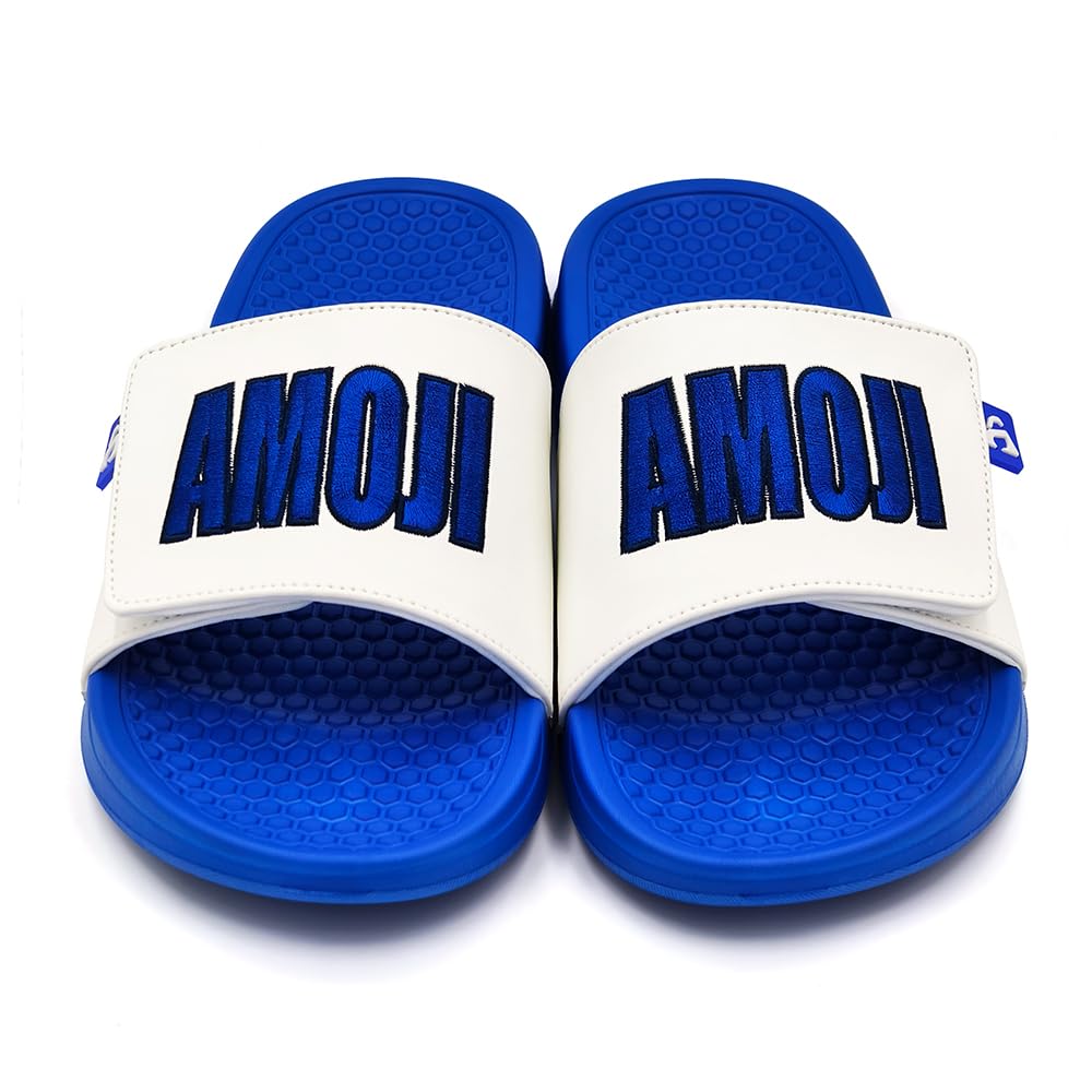 Amozi Shower Slide Balcony Sports Magic Beach Adjustable Velcro Gym Room Summer Indoor and Outdoor SS1805 Size Men's Sandals, Women's Slippers,