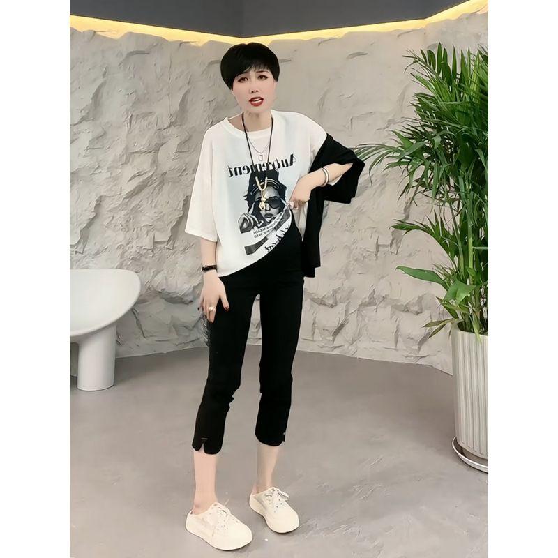 

Европейские товары 2024 Лето Ультратонкие бумажные кожаные брюки Женские Укороченные Маленького роста Свободные Мягкие Брюки Эластичные Прямые Брюки-сигареты Верхняя одежда Black M