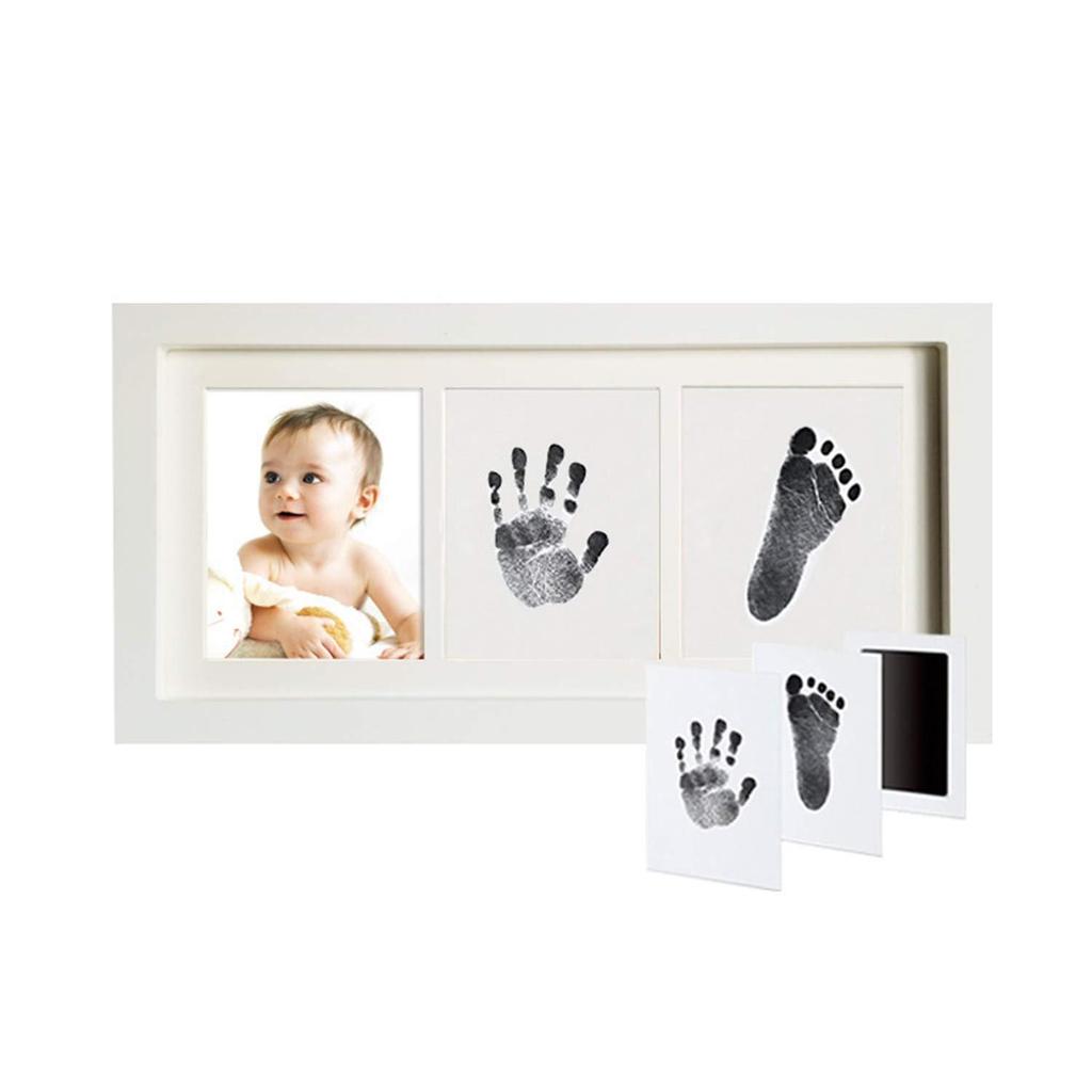 Kreativer DIY Tinten Hand- & Fußabdruck Fotorahmen für Babys & Haustiere
