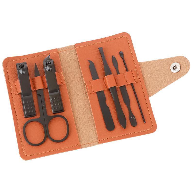 7-Piece Manicure Set: Nail Clippers, Pliers, Scissors & LOGO Print Gift Set