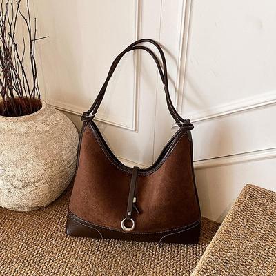 Damen 2025 Vielseitige Cross-Border High-End Wildleder Tote - Großvolumige Pendler-Schultertasche