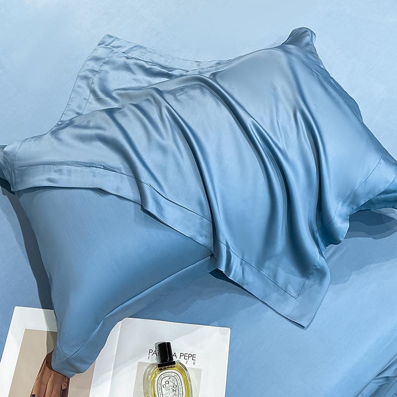 Pure Natural Tencel 48cm*74cm Pillowcase Solid Color Pillow Case Cover designed for Bedroom Practical Household Product
