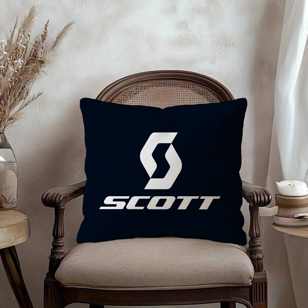 SScott Bike logo Personalized Pillow Dust Cover Bedroom Kids Party Decoration Pillowcase Birthday Children Gift
