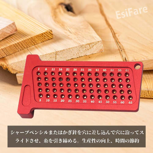 EsiFare Aluminum T-square Woodworking Ruler, T-square, Marking Tool, High-Precision Woodworking Scribe, 1mm Hole Spacing, Direct Marking Ruler for Car