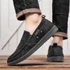 Autumn Men Canvas Casual Shoes 2025 New Breathable Soft Leisure Men Loafer Sneakers Comfort Low-top Non-slip Sneakers Denim