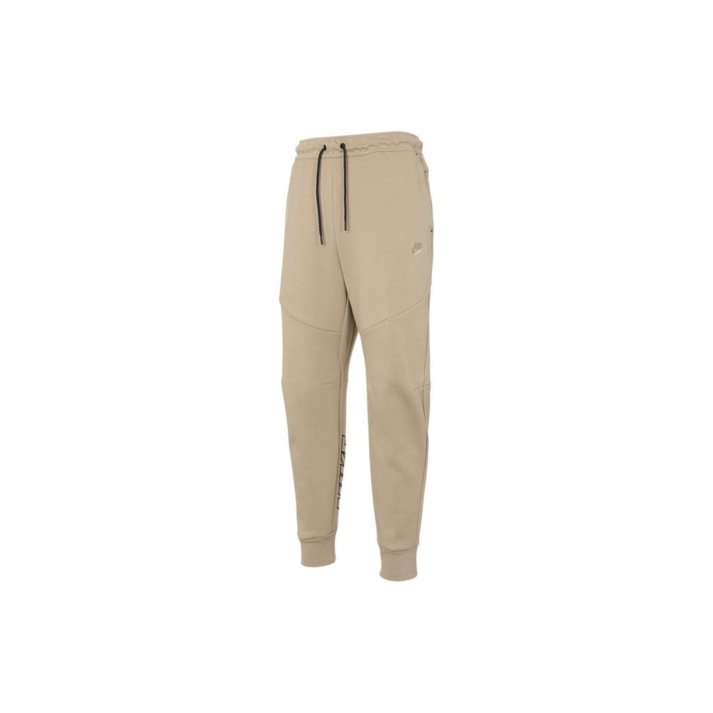 Nike Logo Embroidered Cuff Sweatpants Men Bottoms Khaki DX0582-247