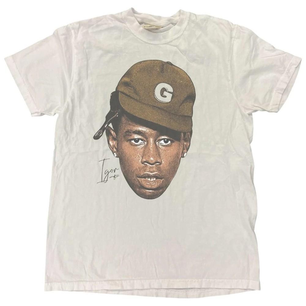 

Tyler the Creator Igor рэп-тур концертная футболка с коротким рукавом белого цвета Репринт Унисекс футболка S