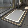 Bathroom Anti-Slip Mat Diatom Mud Absorbent Pad Nordic Style Toilet Floor Mat Soft Diatomite Bathroom Toilet Carpet Quality