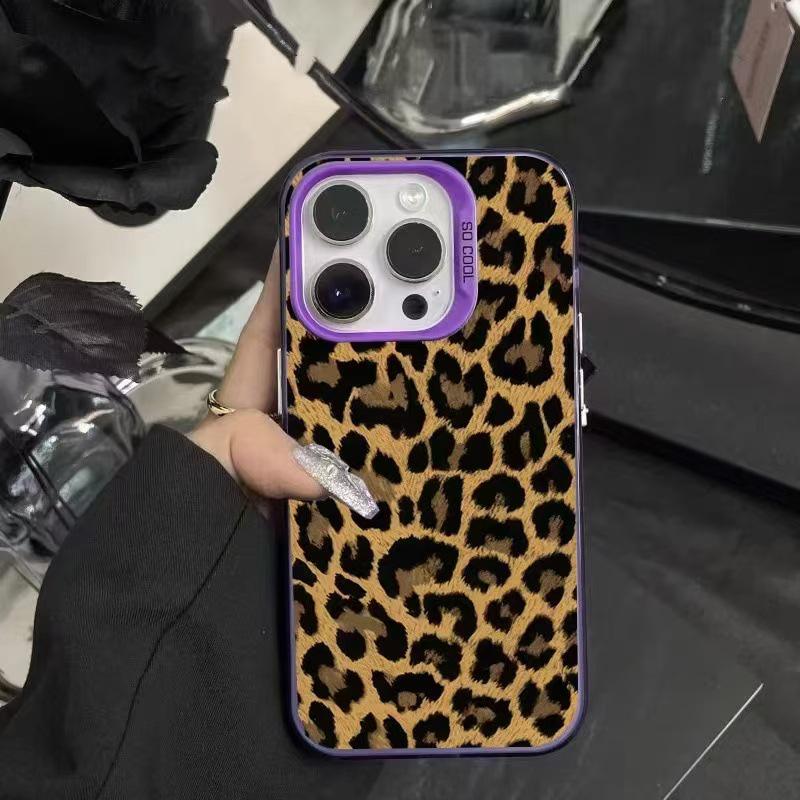 Telefoonhoesje met Luipaardprint voor iPhone 15 Pro Max/14 Pro/17 Air