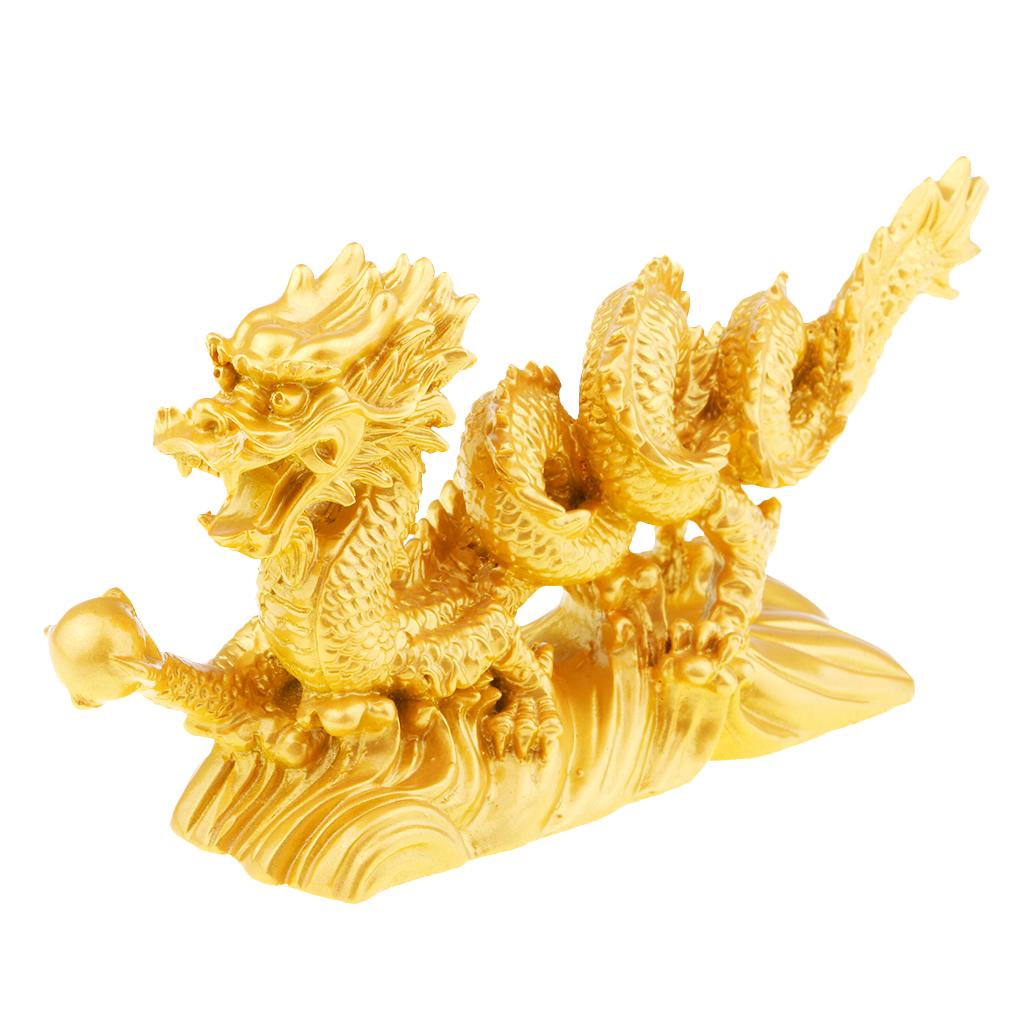 Dragon Sculpture Animal Statue Classic Zodiac Decoration Figurine Business Gifts