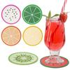 6x Kitchen Coaster Mat for Cups and Glasses Set of Coasters
