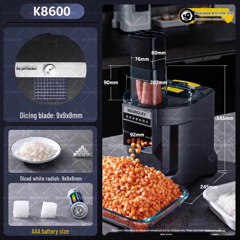 Fully Automatic Small Electric Dicing Machine: Potato & Fruit Slicer, Shredder, Vegetable Cutter