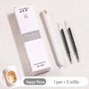 "Capybara Twist Gel Pen: High-Value, Low Gravity Black Quick-Dry Brush & Rotating Core Pen"