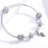 Fit Europe Bracelet Original 925 Sterling Silver Cactus Pineapple Flower Beads S925 Pink CZ Cherry Blossom Charms Diy Jewelry