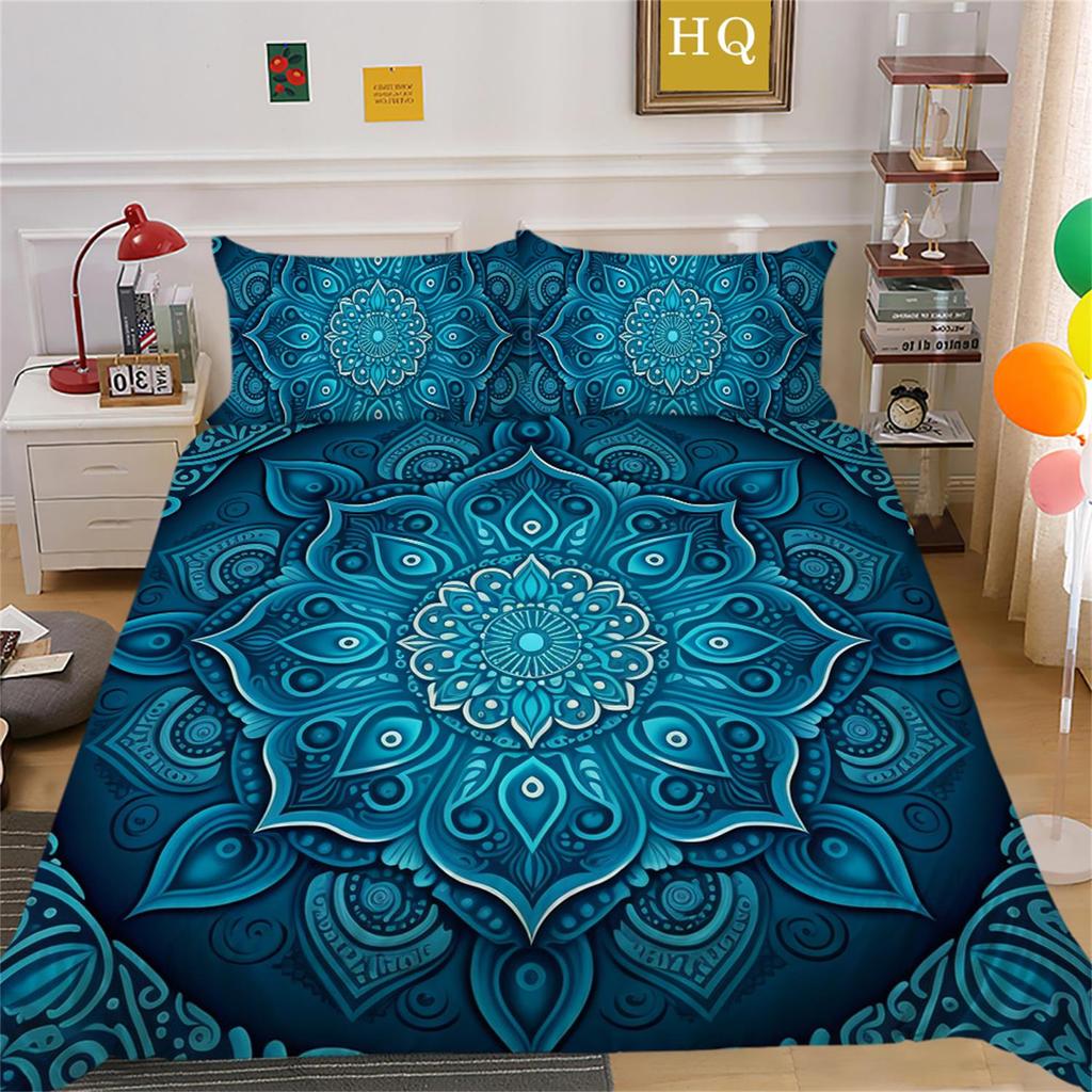 Bohemian Datura Bedding Set Quilt Cover Pillow Cover Home Bedding Set AU/EU/US Full Size Single/Double Bed