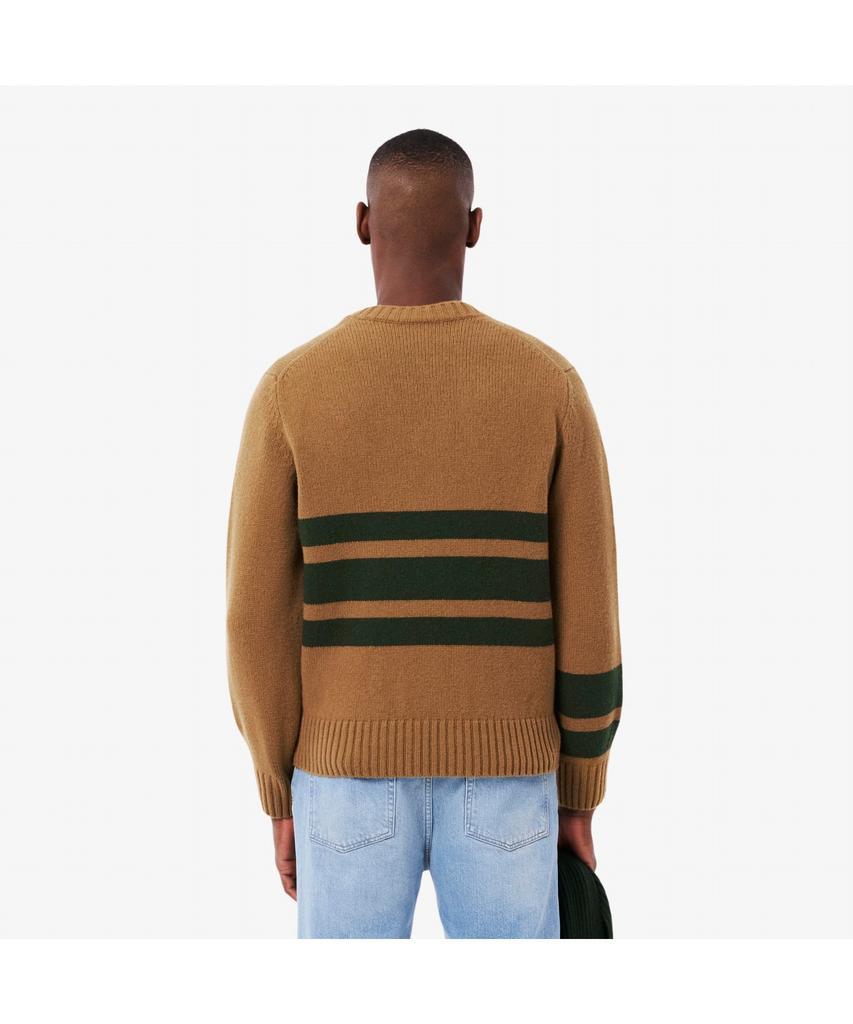 LACOSTE Men'S Striped V-Neck Sweater Ah5180-55N 9Iq