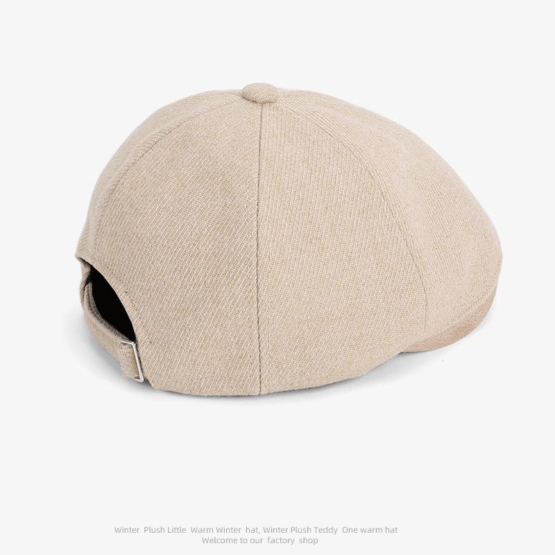 Jesień Zima Vintage Progresywna Czapka Beret Czapka Gazeciarza Damska Kapelusz Malarski
