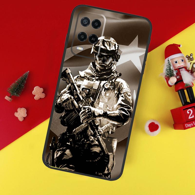 Military Army Special Forces Case For Oppo A38 A18 A58 A78 A98 A74 A94 A54 A80 A60 A40 A96 A76 A16 A15 A17 A57 A5 A6 Pro