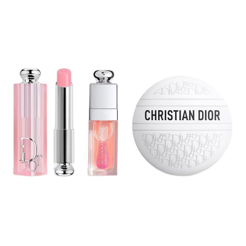 DIOR Enchanting Lip Balm + Enchanting Lip Oil + Presbyopia All-Purpose Cream Skin Care Set Hand Cream Soothes, Moisturizes and Softens the Skin розовый
