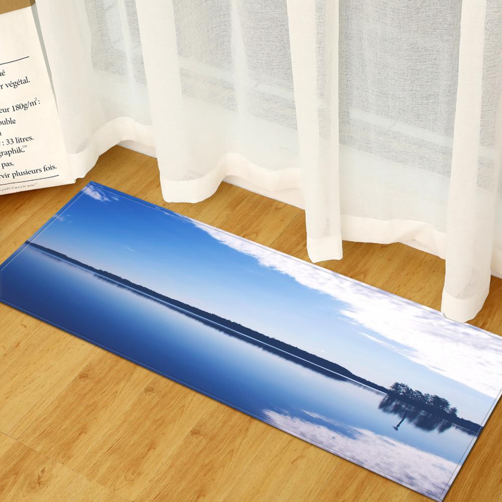 Landscape Entrance Floor Mat Toilet Bathroom Mat Kitchen Long Bedroom Carpet Floor Mat