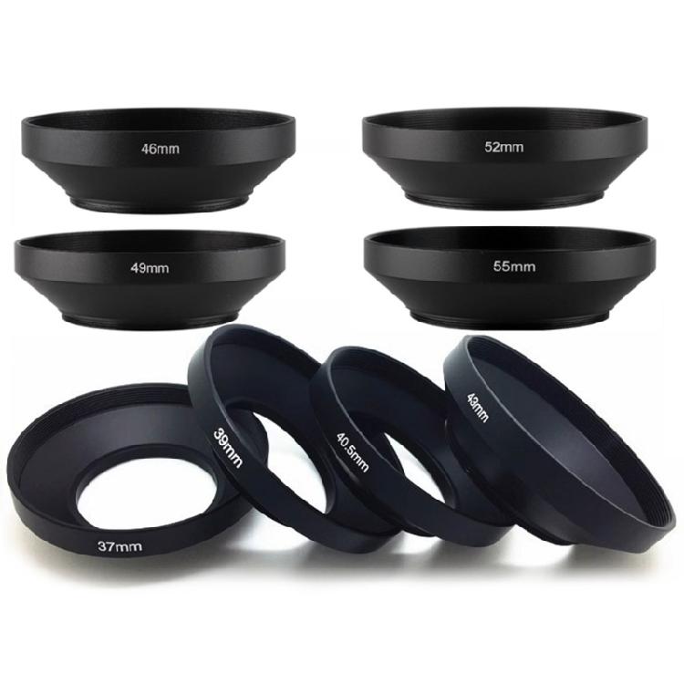Metal Lens Hood 62mm 72mm 77mm 82mm 39mm 40.5mm 43mm 46mm 49mm 52mm 55mm 58mm for DSLR Cameras Superior Protections