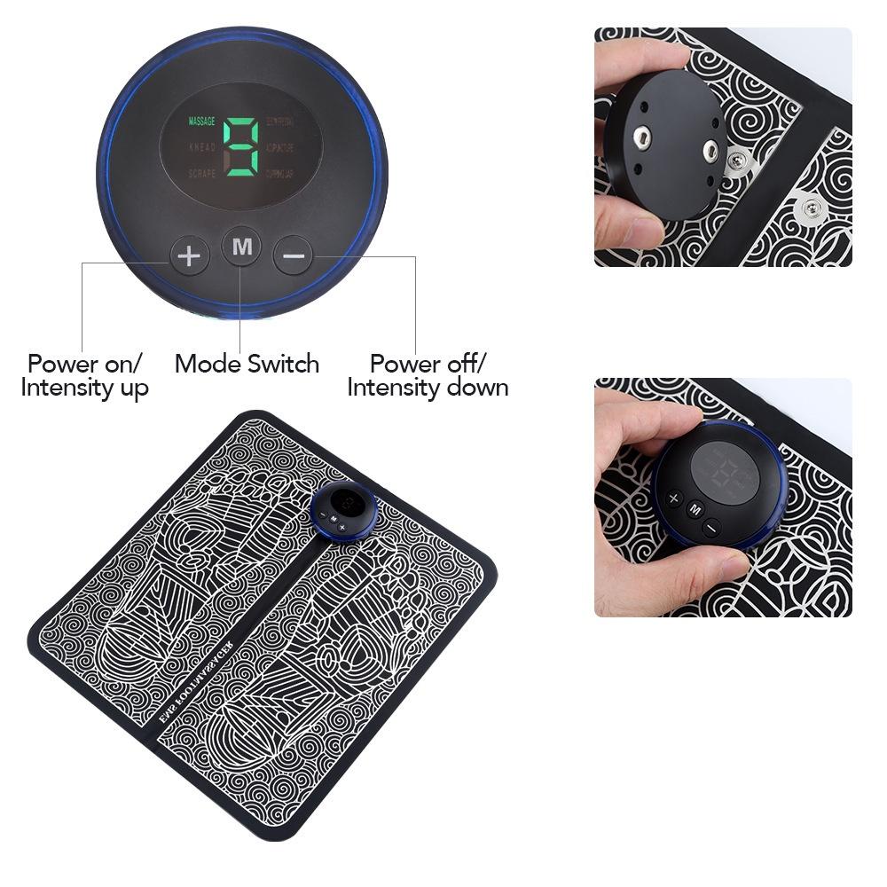 Foot Massage Mat EMS Foot Massager Pad 19 Modes 8 Gears Electric Foot Acupoint Massager Muscle Relieve Cushion Relief Pain Relax Feet