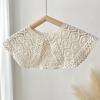 Cape Lace Fake Collar Hollow Out Blouse Shoulders Fake Collar Simple Knitted Shawl  Female