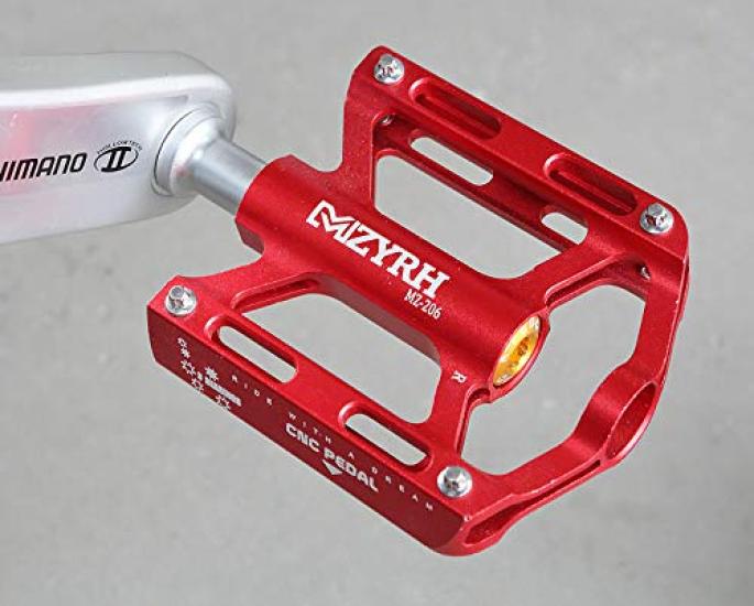 OSC Bicycle Cross Bike Ultra Aluminum Cross Flat Set of 2 Pedals, Lightweight, Alloy, Anti-Slip, Bike, MTB, Pedals, Durable,