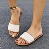 Fashion Women Slippers 2025 Summer Luxury Fashion Flat Sandals  Designer Open Toe Non-Slip Outdoor Beach Slippers Slides Women