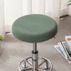 Solid Color Round Chair Cover Thickened Stool Cushion Cover Soft Bar Stool Cover