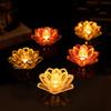 Flicker Effect Flameless Candle Multicolor Lotus Design Light LED Lotus Lamp  Home Decoration