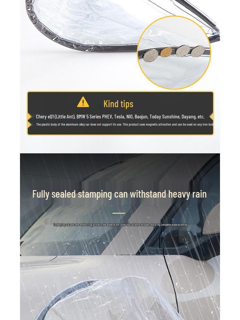 Zeekr EV Charging Gun Rainproof Magnetic Cover, Waterproof for Charging Port
